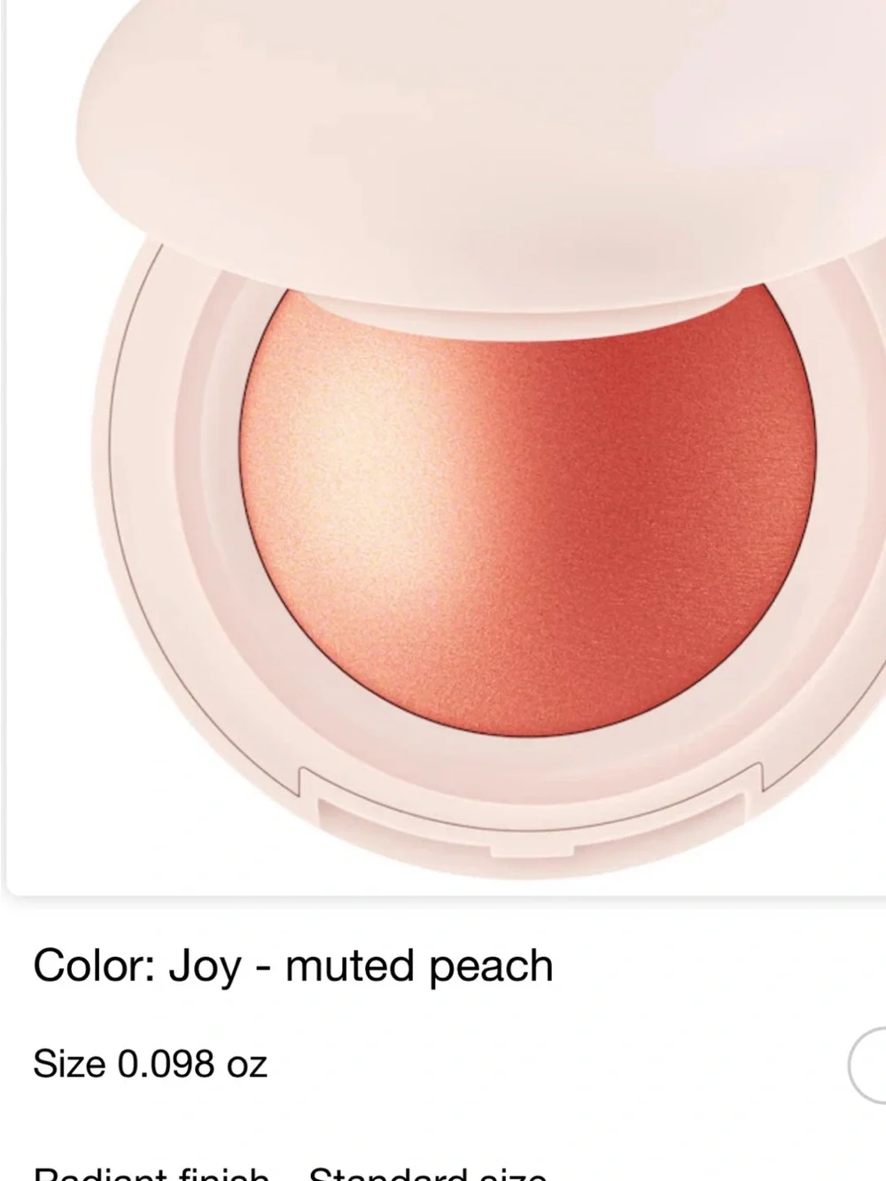 Rare Beauty Soft Pinch Luminous Powder Blush — Joy NIB